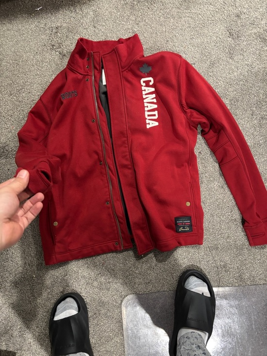 Roots Other - Roots Team Canada Red Zip Sweater with Gray Trim